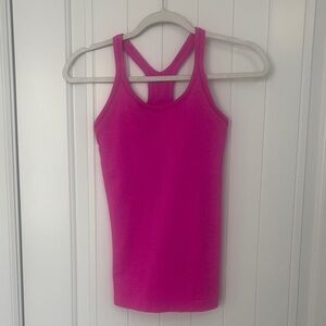 Lululemon hot pink ebb to street tank size 4
